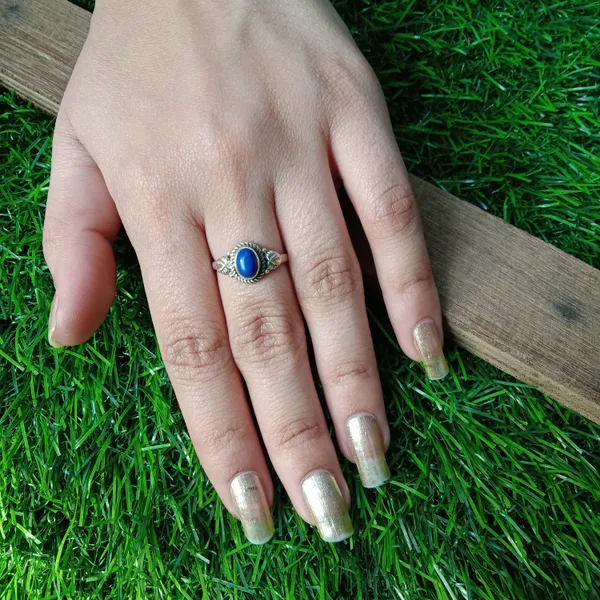 Silver_&_Blue_Sterling_Silver_925_Premium_&_Elegant_Boho_Ring_For_Girls_&_Women