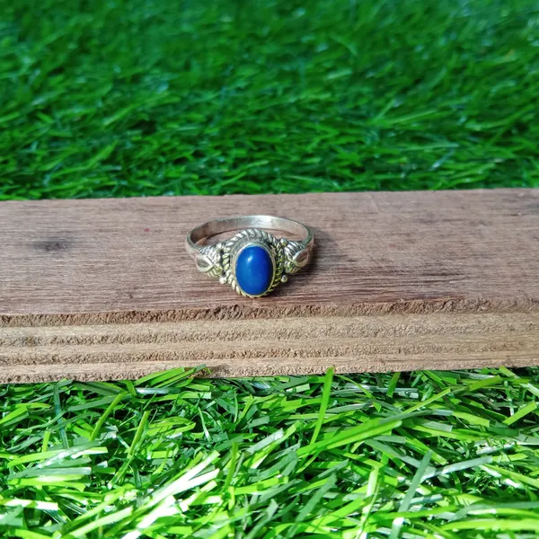 Silver_&_Blue_Sterling_Silver_925_Premium_&_Elegant_Boho_Ring_For_Girls_&_Women
