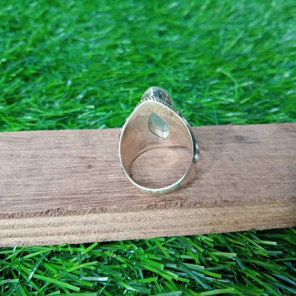 Silver_&_White_With_Blue_Sterling_Silver_925_Premium_&_Elegant_Designer_Ring_For_Girls_&_Women