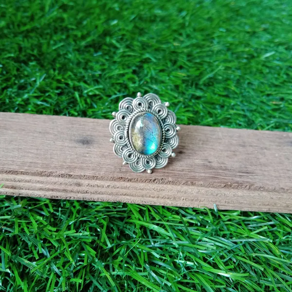 Silver_&_Blue_Sterling_Silver_925_Premium_&_Elegant_Statement_Ring_For_Girls_&_Women
