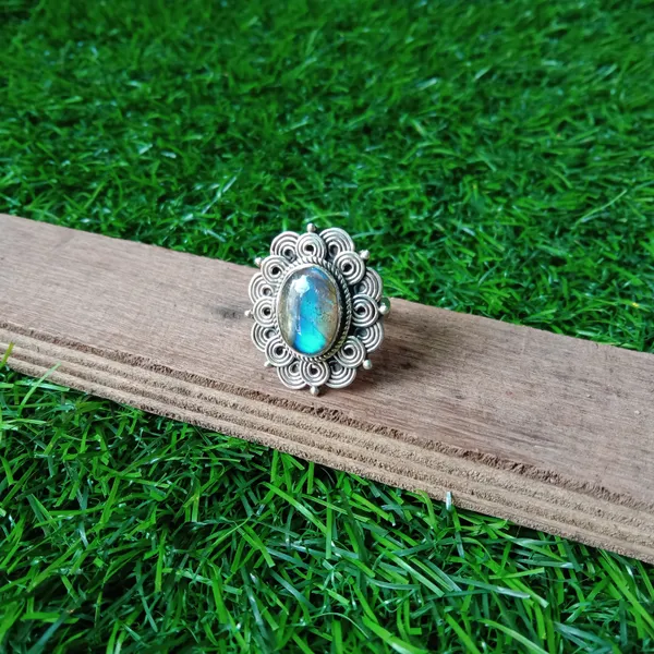 Silver_&_Blue_Sterling_Silver_925_Premium_&_Elegant_Statement_Ring_For_Girls_&_Women