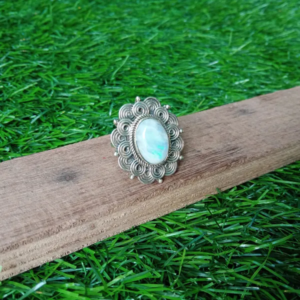 Silver_&_White_With_Blue_Sterling_Silver_925_Premium_&_Elegant_Boho_Ring_For_Girls_&_Women