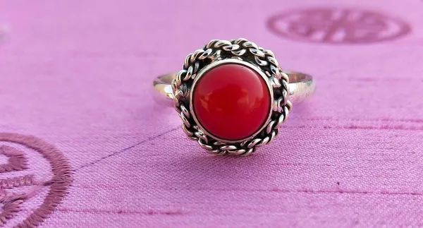 Silver_&_Red_Sterling_Silver_925_Premium_&_Elegant_Boho_Ring_For_Girls_&_Women