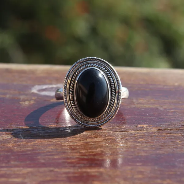 Silver_&_Black_Sterling_Silver_925_Premium_&_Elegant_Boho_Ring_For_Girls_&_Women