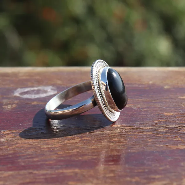Silver_&_Black_Sterling_Silver_925_Premium_&_Elegant_Boho_Ring_For_Girls_&_Women