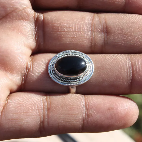 Silver_&_Black_Sterling_Silver_925_Premium_&_Elegant_Boho_Ring_For_Girls_&_Women