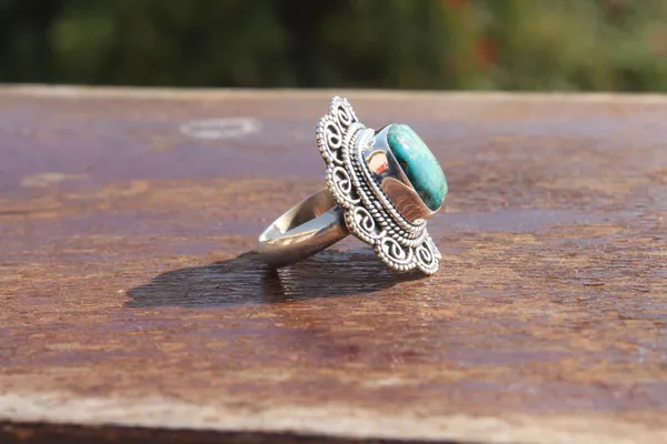 Silver_&_Green_Sterling_Silver_925_Premium_&_Elegant_Boho_Ring_For_Girls_&_Women
