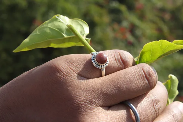Silver_&_Brown_Sterling_Silver_925_Premium_&_Elegant_Boho_Ring_For_Girls_&_Women
