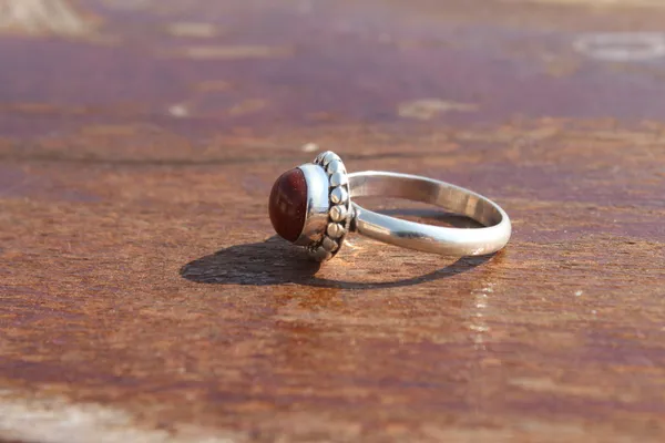 Silver_&_Brown_Sterling_Silver_925_Premium_&_Elegant_Boho_Ring_For_Girls_&_Women