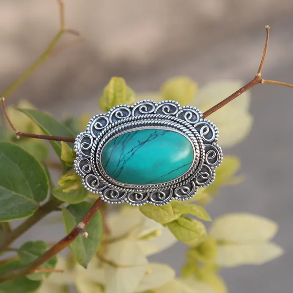 Silver_&_Green_Sterling_Silver_925_Premium_&_Elegant_Boho_Ring_For_Girls_&_Women