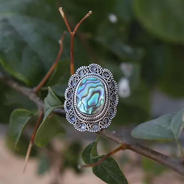 Silver_&_Multicolor_Sterling_Silver_925_Premium_&_Elegant_Boho_Ring_For_Girls_&_Women