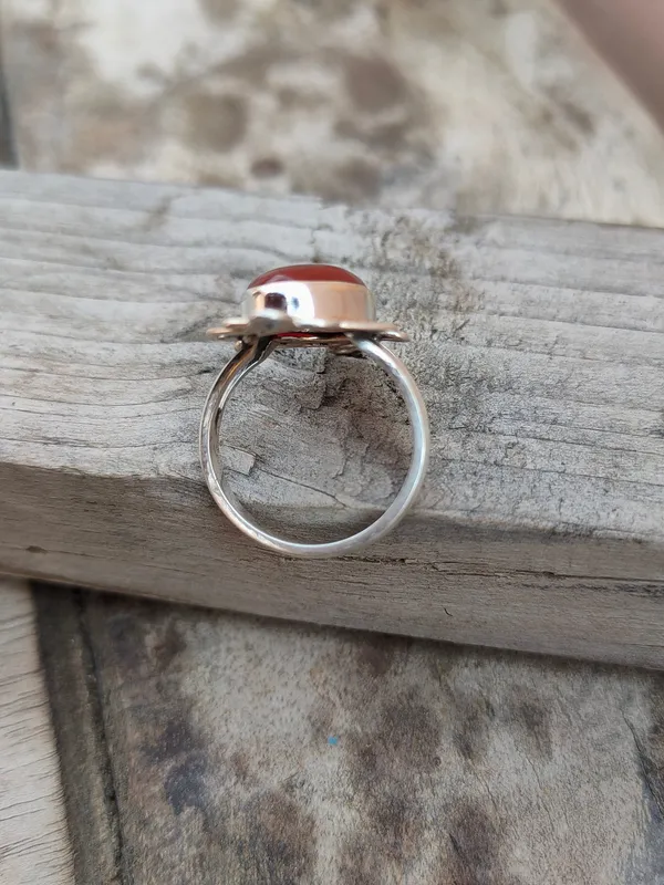 Silver_&_Red_Sterling_Silver_925_Premium_&_Elegant_Boho_Ring_For_Girls_&_Women