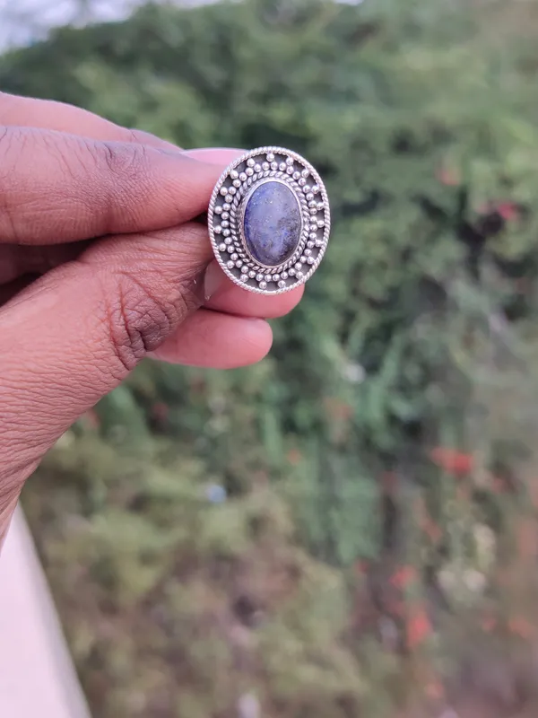 Silver_&_Grey_Sterling_Silver_925_Premium_&_Elegant_Boho_Ring_For_Girls_&_Women