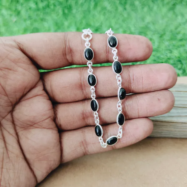 Silver_Sterling_Silver_925_Premium_&_Elegant_Beaded_Bracelet_For_Girls_&_Women
