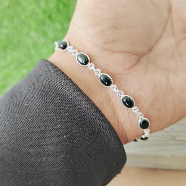 Silver_Sterling_Silver_925_Premium_&_Elegant_Beaded_Bracelet_For_Girls_&_Women