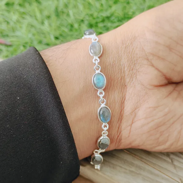 Silver_Sterling_Silver_925_Premium_&_Elegant_Beaded_Bracelet_For_Girls_&_Women
