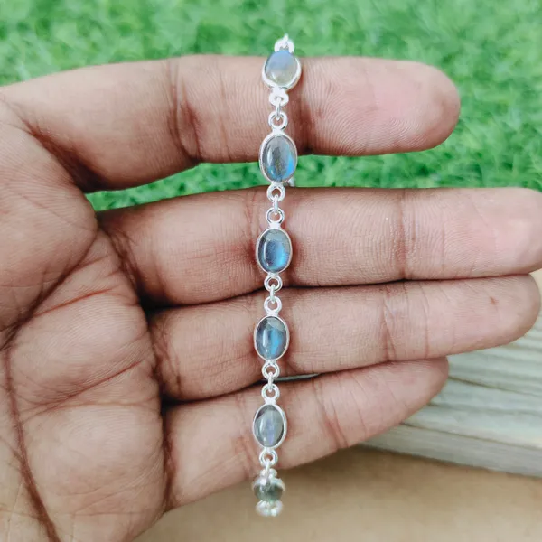 Silver_Sterling_Silver_925_Premium_&_Elegant_Beaded_Bracelet_For_Girls_&_Women