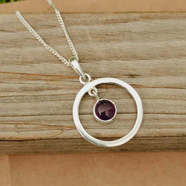 Silver_&_Pink_Sterling_Silver_925_Premium_&_Elegant_Boho_Necklace_For_Girls_&_Women