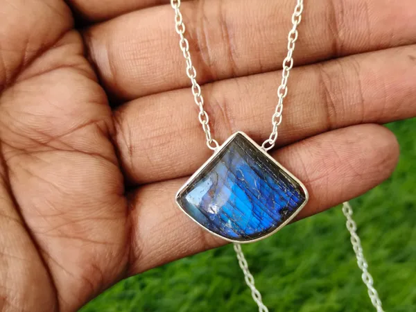 Silver_&_Blue_Sterling_Silver_925_Premium_&_Elegant_Boho_Necklace_For_Girls_&_Women