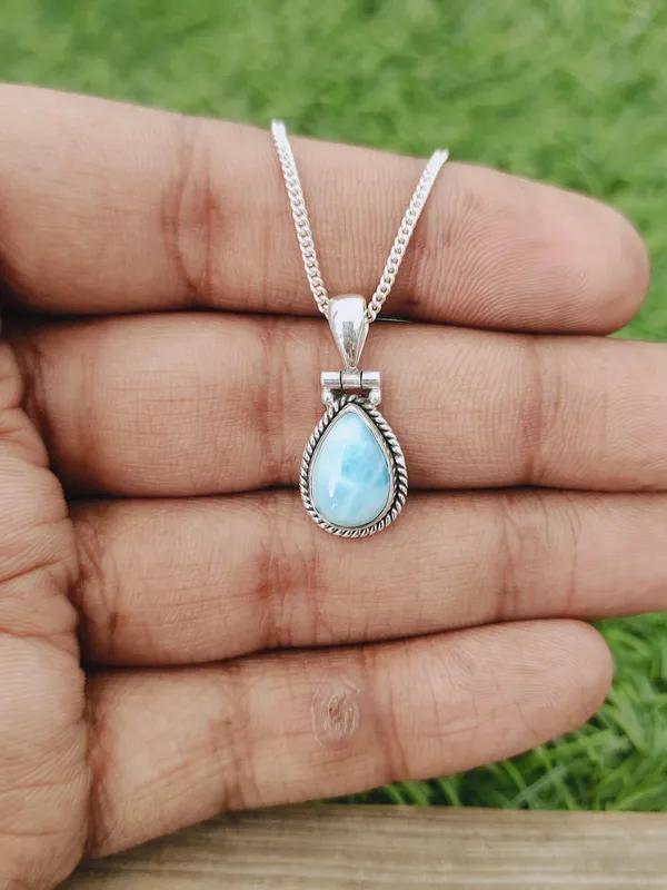 Silver_&_Blue_Sterling_Silver_925_Premium_&_Elegant_Handmade_Necklace_For_Girls_&_Women