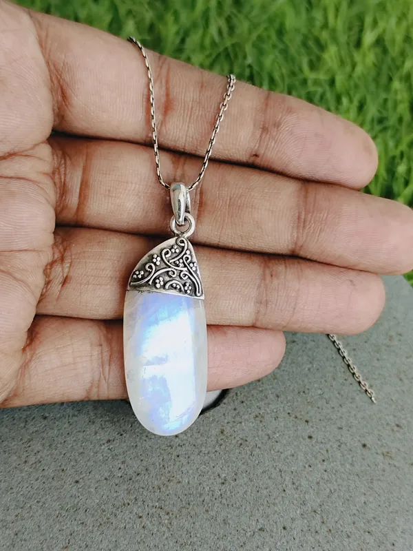 Silver_&_Multicolor_Sterling_Silver_925_Premium_&_Elegant_Boho_Pendant_For_Girls_&_Women
