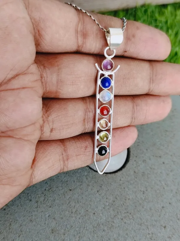 Silver_&_Multicolor_Sterling_Silver_925_Premium_&_Elegant_Designer_Necklace_For_Girls_&_Women