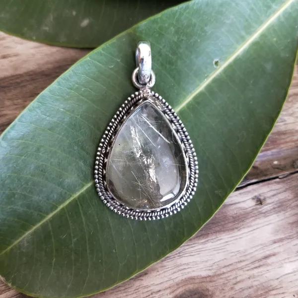 Silver_&_White_With_Blue_Sterling_Silver_925_Premium_&_Elegant_Boho_Pendant_For_Girls_&_Women