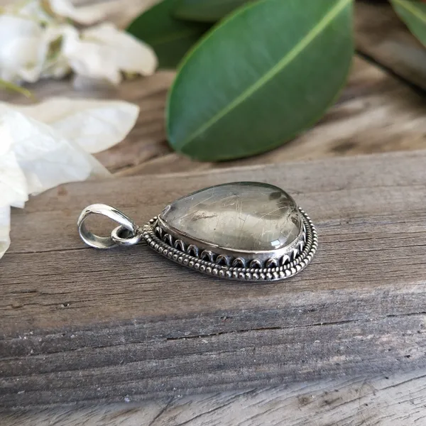 Silver_&_White_With_Blue_Sterling_Silver_925_Premium_&_Elegant_Boho_Pendant_For_Girls_&_Women