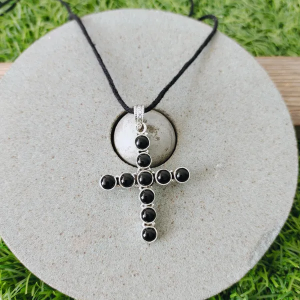 Silver_&_Black_Sterling_Silver_925_Premium_&_Elegant_Designer_Pendant_For_Girls_&_Women