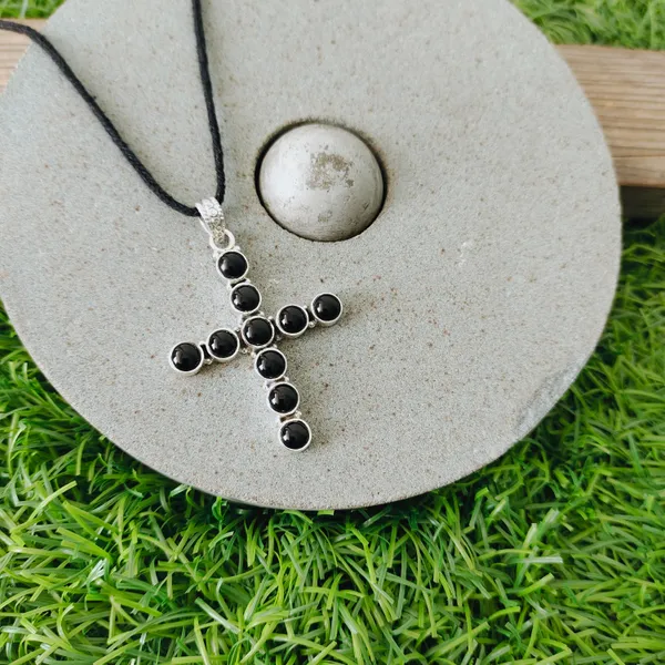 Silver_&_Black_Sterling_Silver_925_Premium_&_Elegant_Designer_Pendant_For_Girls_&_Women