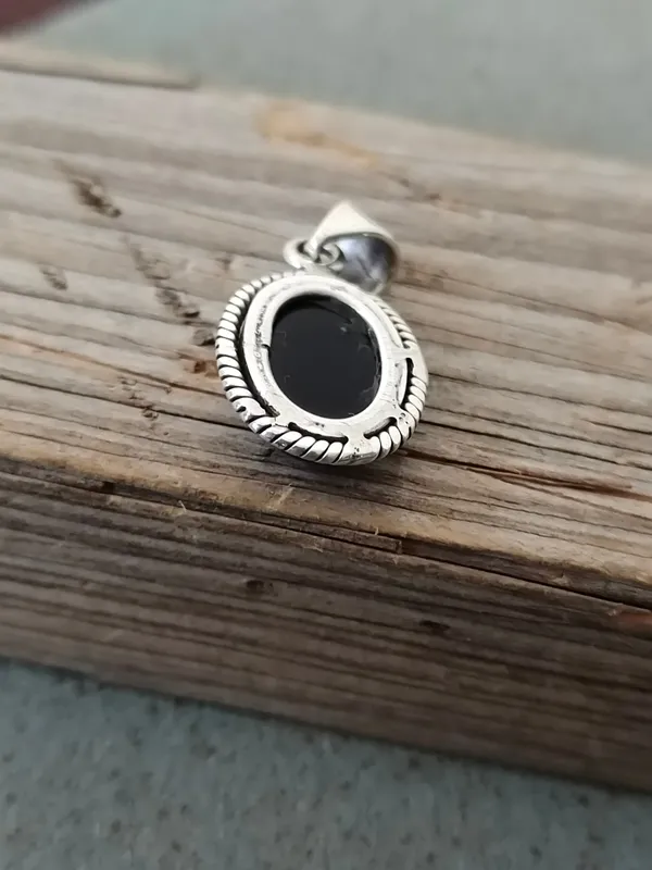Silver_&_Black_Sterling_Silver_925_Premium_&_Elegant_Boho_Pendant_For_Girls_&_Women