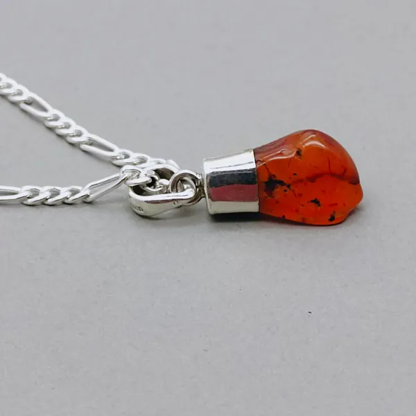 Silver_&_Orange_Sterling_Silver_925_Premium_&_Elegant_Boho_Pendant_For_Girls_&_Women