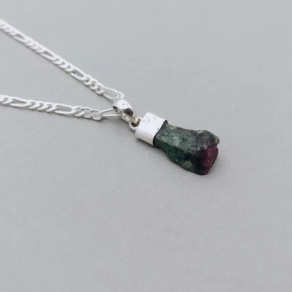 Silver_&_Red_&_Green_Sterling_Silver_925_Premium_&_Elegant_Boho_Pendant_For_Girls_&_Women