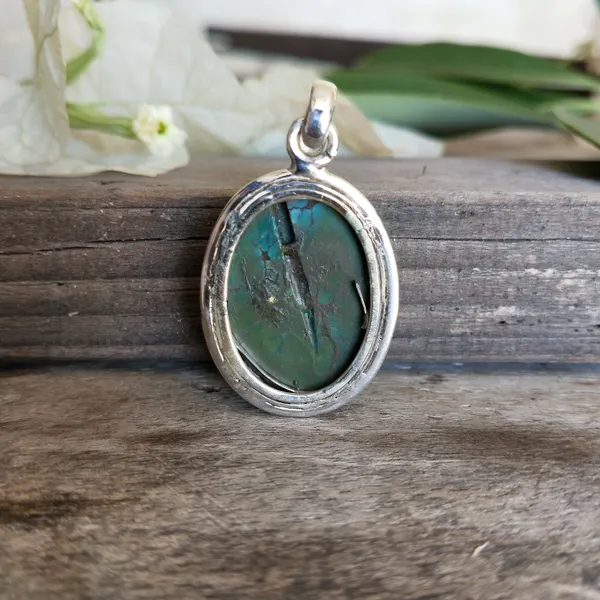 Silver_&_Green_Sterling_Silver_925_Premium_&_Elegant_Boho_Pendant_For_Girls_&_Women