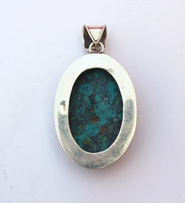 Silver_&_Green_Sterling_Silver_925_Premium_&_Elegant_Boho_Pendant_For_Girls_&_Women