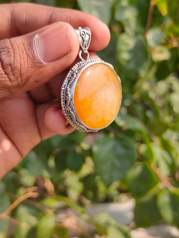 Silver_&_Golden_Sterling_Silver_925_Premium_&_Elegant_Boho_Pendant_For_Girls_&_Women