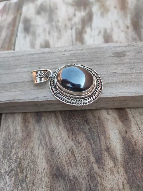 Silver_&_Black_Sterling_Silver_925_Premium_&_Elegant_Boho_Pendant_For_Girls_&_Women