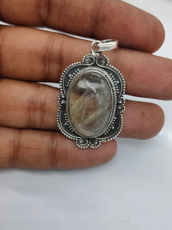 Silver_&_Golden_Sterling_Silver_925_Premium_&_Elegant_Boho_Pendant_For_Girls_&_Women