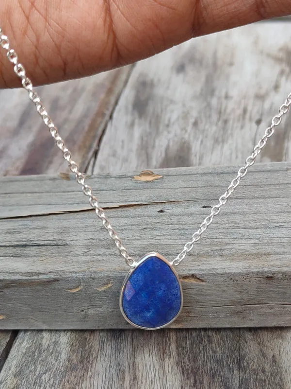 Silver_&_Blue_Sterling_Silver_925_Premium_&_Elegant_Boho_Necklace_For_Girls_&_Women