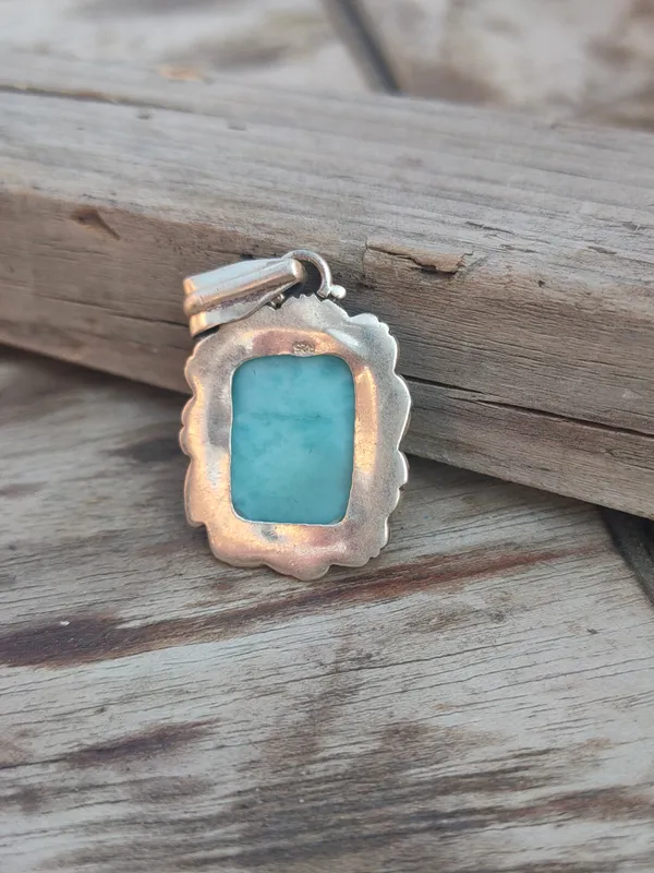 Silver_&_Blue_Sterling_Silver_925_Premium_&_Elegant_Boho_Pendant_For_Girls_&_Women