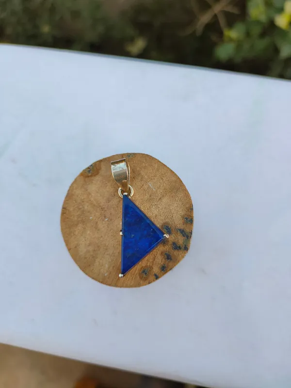 Silver_&_Blue_Sterling_Silver_925_Premium_&_Elegant_Handmade_Pendant_For_Girls_&_Women