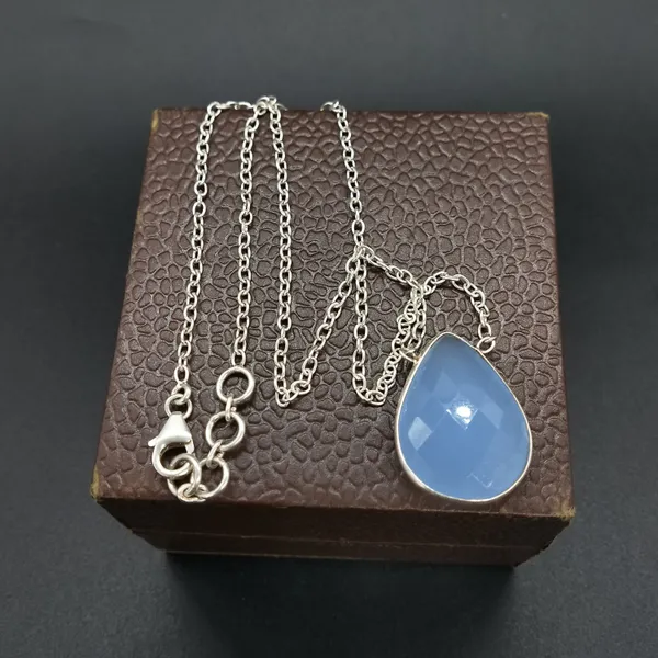 Silver_&_Blue_Sterling_Silver_925_Premium_&_Elegant_Boho_Necklace_For_Girls_&_Women