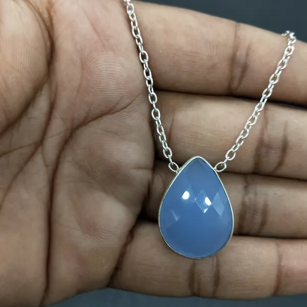 Silver_&_Blue_Sterling_Silver_925_Premium_&_Elegant_Boho_Necklace_For_Girls_&_Women