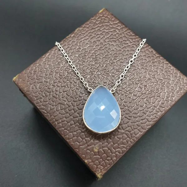 Silver_&_Blue_Sterling_Silver_925_Premium_&_Elegant_Boho_Necklace_For_Girls_&_Women