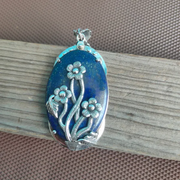 Silver_&_Blue_Sterling_Silver_925_Premium_&_Elegant_Designer_Pendant_For_Girls_&_Women