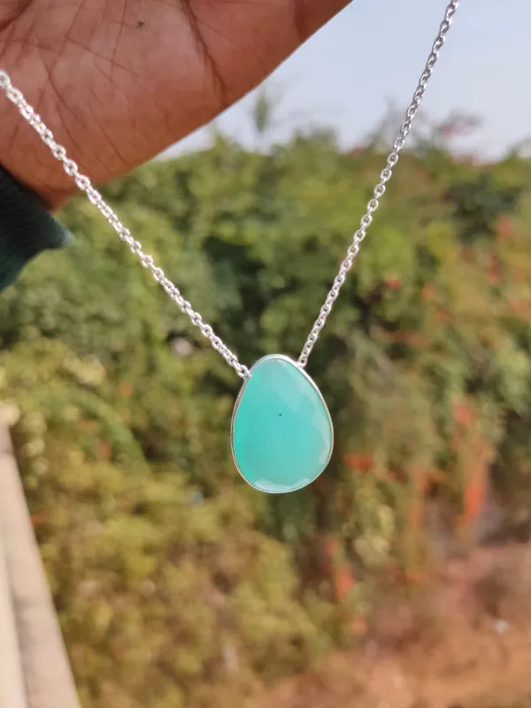 Silver_&_Blue_Sterling_Silver_925_Premium_&_Elegant_Boho_Necklace_For_Girls_&_Women