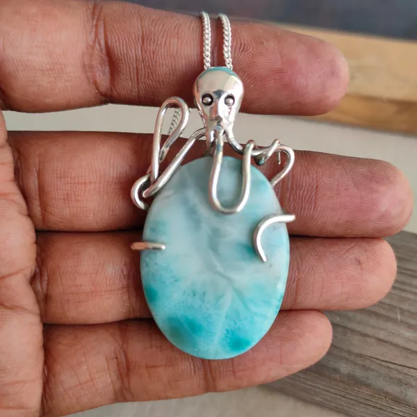 Silver_&_Blue_Sterling_Silver_925_Premium_&_Elegant_Handmade_Necklace_For_Girls_&_Women