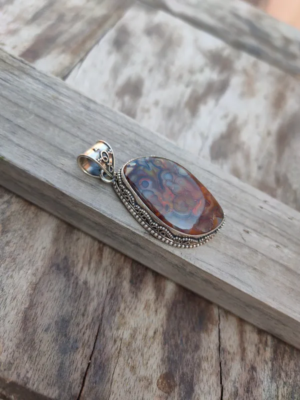 Silver_&_Brown_Sterling_Silver_925_Premium_&_Elegant_Boho_Pendant_For_Girls_&_Women