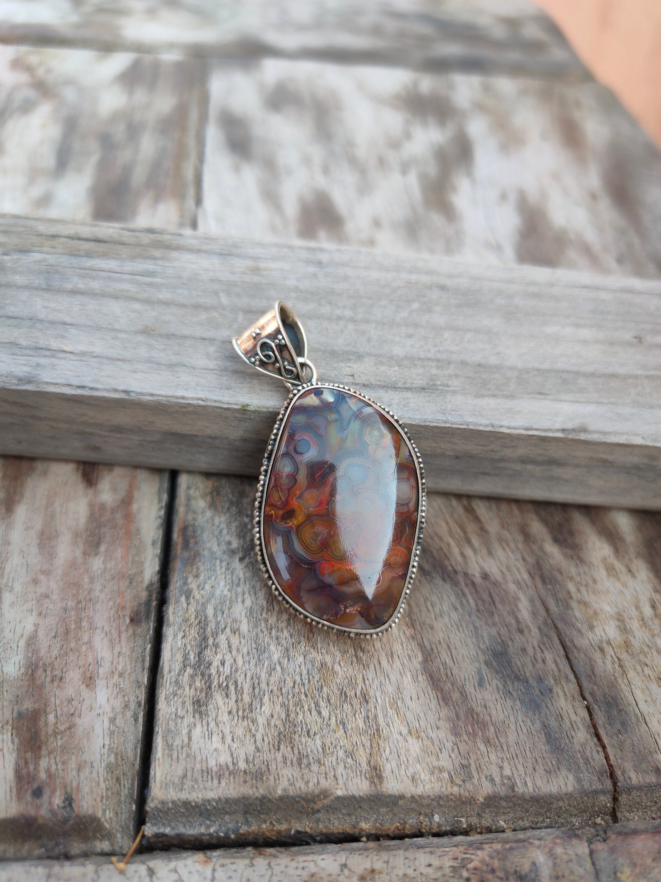 Silver_&_Brown_Sterling_Silver_925_Premium_&_Elegant_Boho_Pendant_For_Girls_&_Women
