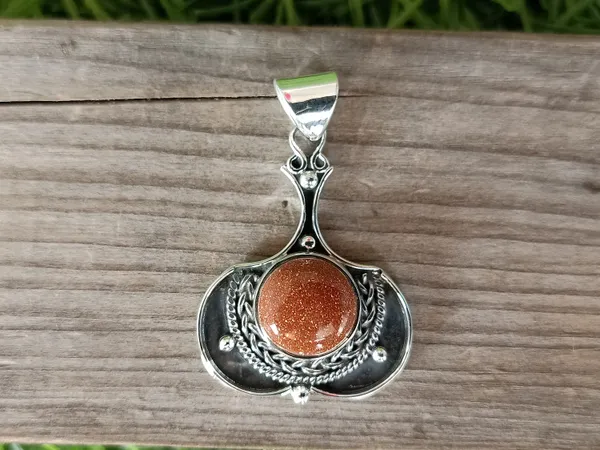 Silver_&_Red_Sterling_Silver_925_Premium_&_Elegant_Boho_Pendant_For_Girls_&_Women